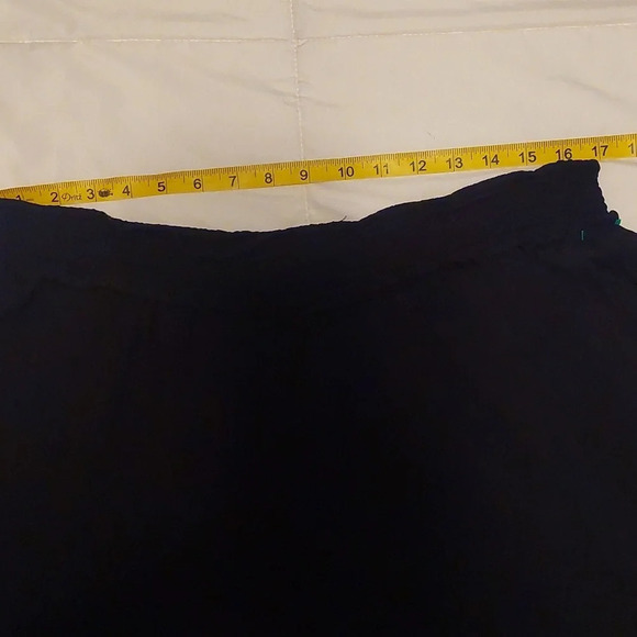 Aritzia Wilfred High Waisted Culotte Black Cropped wide leg pant M Elastic Waist - Picture 8 of 10